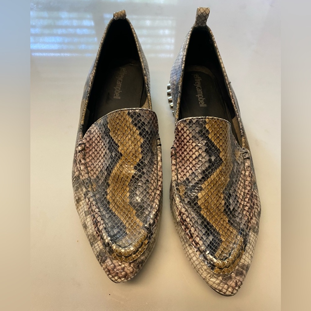 Jeffrey Campbell Snakeskin Loafers